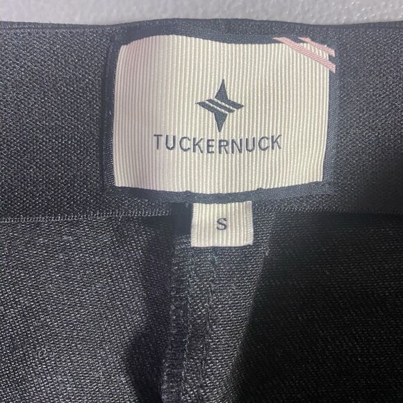 NWOT TUCKERNUCK Ashford Pants Wax Shimmer Kick Ankle Stretch Womens S Black - Picture 4 of 10